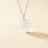 Pendentif Elio S Argent Blanc