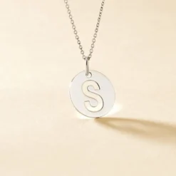 Pendentif Elio S Argent Blanc