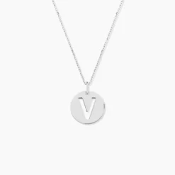 Pendentif Elio V Argent Blanc