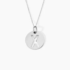 Pendentif Elio X Argent Blanc