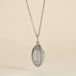 Pendentif Elrick Argent Blanc