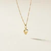 Pendentif Eudocie Coeur Lisse Or Jaune