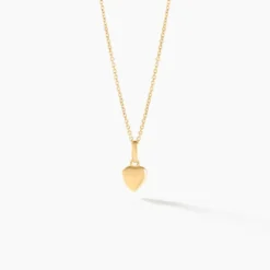 Pendentif Eudocie Coeur Lisse Or Jaune