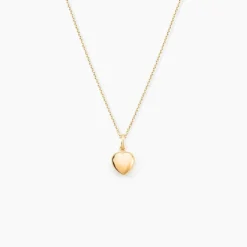 Pendentif Eudocie Coeur Lisse Or Jaune