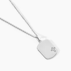 Pendentif Eulalio Argent Blanc