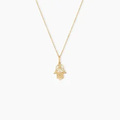 Pendentif Fatima Or Jaune