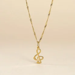 Pendentif Fausta Musique Or Jaune