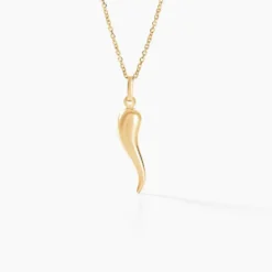 Pendentif Felicette Corne Abondance Or Jaune