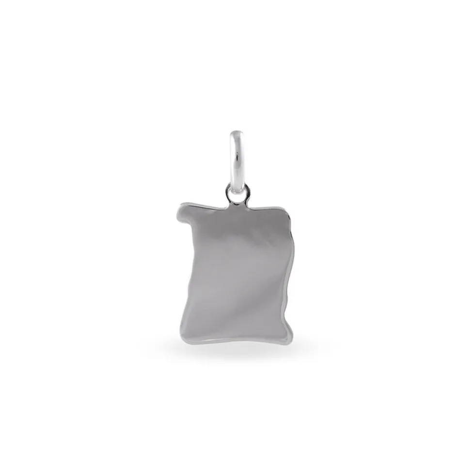Pendentif Francille Argent Blanc