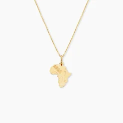 Pendentif Gaietana Afrique Or Jaune
