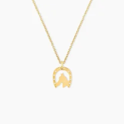 Pendentif Hadia Fer A Cheval Or Jaune