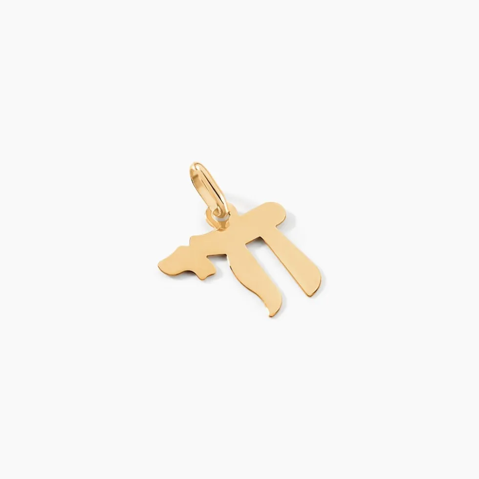 Pendentif Hai Or Jaune