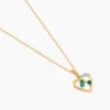 Pendentif Hallam Or Jaune Emeraude Diamant