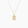 Pendentif Hanan Ange Parchemin Or Bicolore