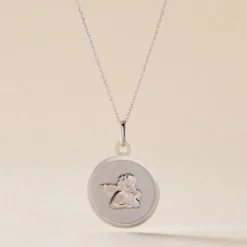 Pendentif Hannae Or Blanc