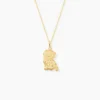 Pendentif Hayate Chat Or Jaune