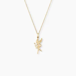 Pendentif Heliciane Fee Or Jaune