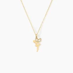 Pendentif Heliciane Fee Or Jaune