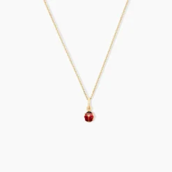 Pendentif Helidie Coccinelle Or Jaune