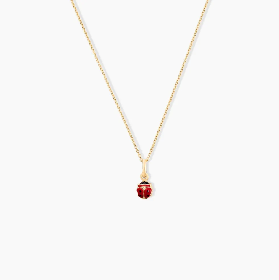 Pendentif Helidie Coccinelle Or Jaune