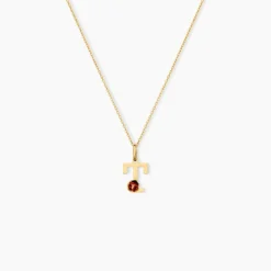 Pendentif Helidie Coccinelle Lettre Or Jaune