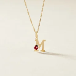 Pendentif Helidie Coccinelle Lettre Or Jaune