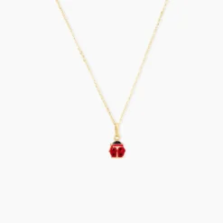 Pendentif Helidie Coccinelle Or Jaune