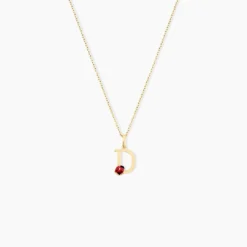 Pendentif Helidie Coccinelle Lettre Or Jaune