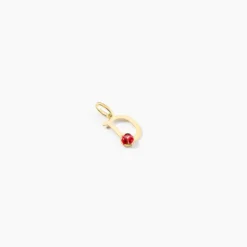 Pendentif Helidie Coccinelle Lettre Or Jaune