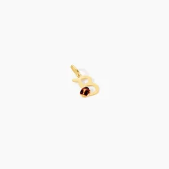 Pendentif Helidie Coccinelle Lettre Or Jaune