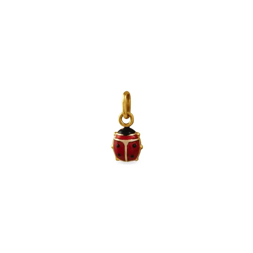 Pendentif Helidie Coccinelle Or Jaune