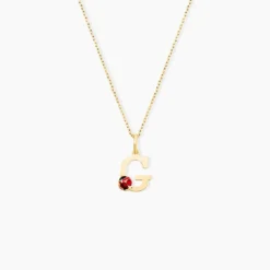 Pendentif Helidie Coccinelle Lettre Or Jaune