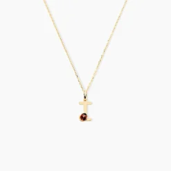 Pendentif Helidie Coccinelle Lettre Or Jaune
