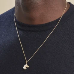 Pendentif Hillel Cheval Or Bicolore