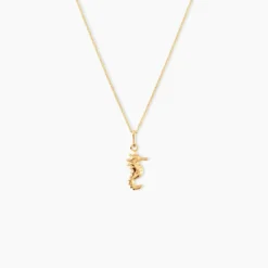 Pendentif Illide Hippocampe Or Jaune