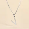 Pendentif Ionia Lettre Or Blanc