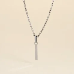Pendentif Ionia Lettre Or Blanc