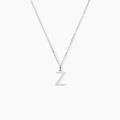 Pendentif Ionia Lettre Or Blanc