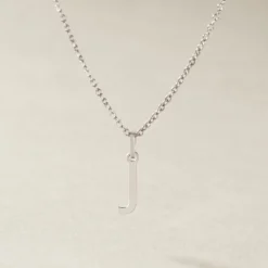 Pendentif Ionia Lettre Or Blanc