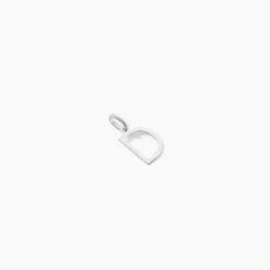 Pendentif Ionia Lettre Or Blanc