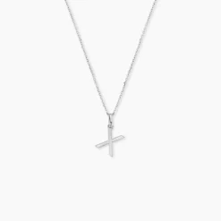 Pendentif Ionia Lettre Or Blanc