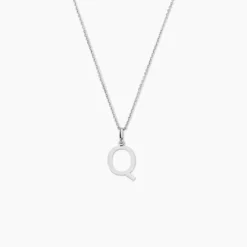 Pendentif Ionia Lettre Or Blanc