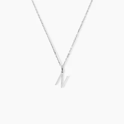 Pendentif Ionia Lettre Or Blanc