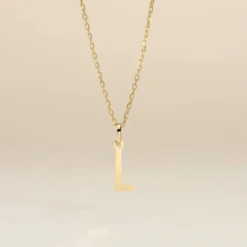 Pendentif Ionia Lettre Or Jaune