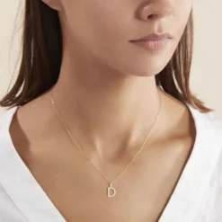 Pendentif Ionia Lettre Or Jaune