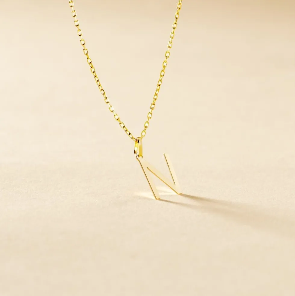 Pendentif Ionia Lettre Or Jaune