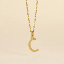 Pendentif Ionia Lettre Or Jaune