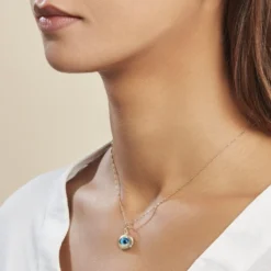 Pendentif Ivannie Oeil Or Jaune