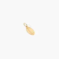 Pendentif Julius Sport Rugby Or Jaune