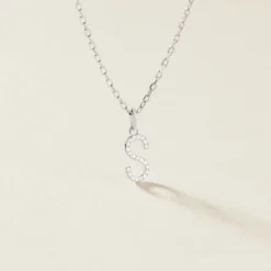 Pendentif Klementine Or Blanc Oxyde De Zirconium